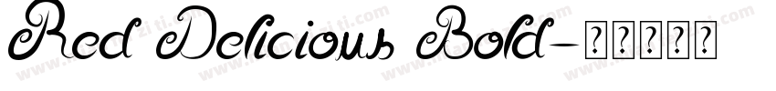 Red Delicious Bold字体转换